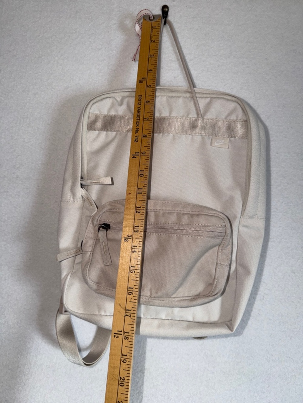 Nike Tanjun Backpack. Neutral Canvas Backpack - Picture 10 of 12